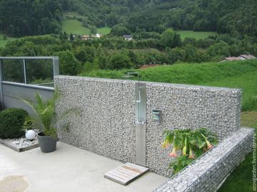 Architekturstützmauer Gabions-Körbe, Flussstahl Gabions-Felsen-Käfige