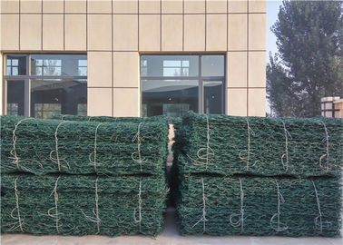 Durchmesser Käfig 0,9m Galvanisierte Gabiongläden für den Hof / Dekoration mit PVC-beschichteter Oberfläche