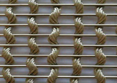 Gesponnene dekorative Maschendraht-Zaun-Platten für Drahtdurchmesser der Architektur-0.2mm-4mm