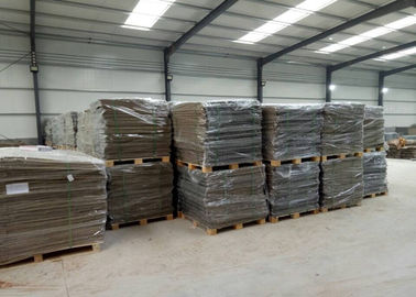 Geschweißte Verteidigungsbarriere / Verteidigungsbastion Gabion Mesh Box mit braunem Geotextil für itär