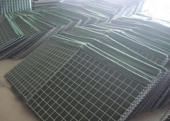 ISO itärische Verteidigungsbastion Barriere / geschweißte Gabion Box für 3-6mm Draht Durchmesser