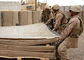 Mit Sand gefüllte moderne Militär-Hesco-Sperren mit Brown-Geotextilien, ISO geführt