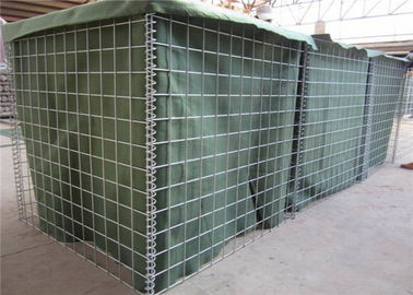 Langlebigkeit Verteidigungsbastion Barriere, Grüne Verteidigungs Gabion Box mit Sand gefüllt