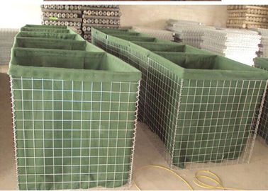 Langlebigkeit Verteidigungsbastion Barriere, Grüne Verteidigungs Gabion Box mit Sand gefüllt
