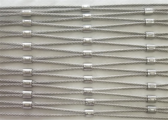 Stabnetz aus Edelstahl 316 mit Ferrule-Verbindungen für Tiervögel