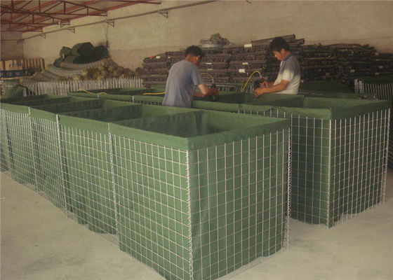 75x75mm 6,0mm itärische Verteidigungsbarrieren Schweiß Sand gefüllte Barrieren Überschwemmungsbekämpfung einfache Installation
