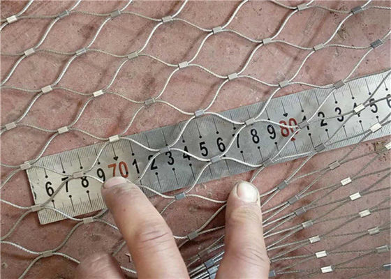 304 Flexibles Seilnetz aus Edelstahl, geknüpft / Ferrule