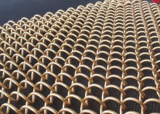 Backender Lack-dekorativer Draht-Mesh Shiny Silver Metal Coil-Vorhang