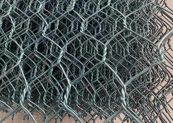 Hochleistungs-Draht Mesh As Erosion Protection Structure Galfan 80x100mm 2.4mm Gabion