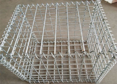 Silberne Farbe schweißte Maschendraht Gabions-Matratzen-Quadrat/runde Form