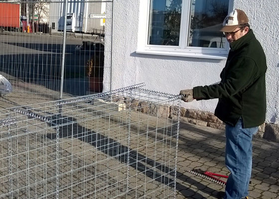 PVC beschichtete Metall-Gabions-Körbe/Steinkäfig-lange Lebensdauer Gabion