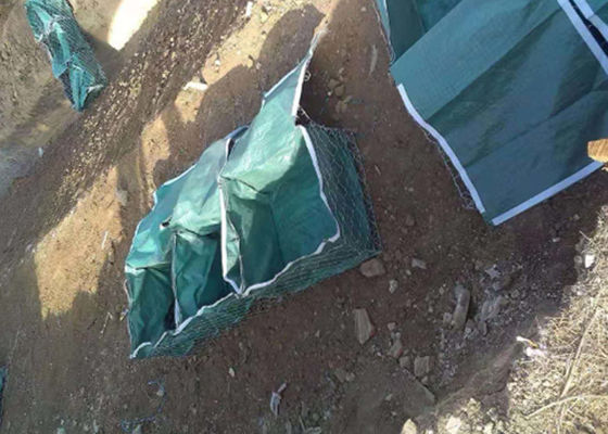 Landstraßen-grünende Technik galvanisierte Metall-Gabions-Körbe pp. Geobags